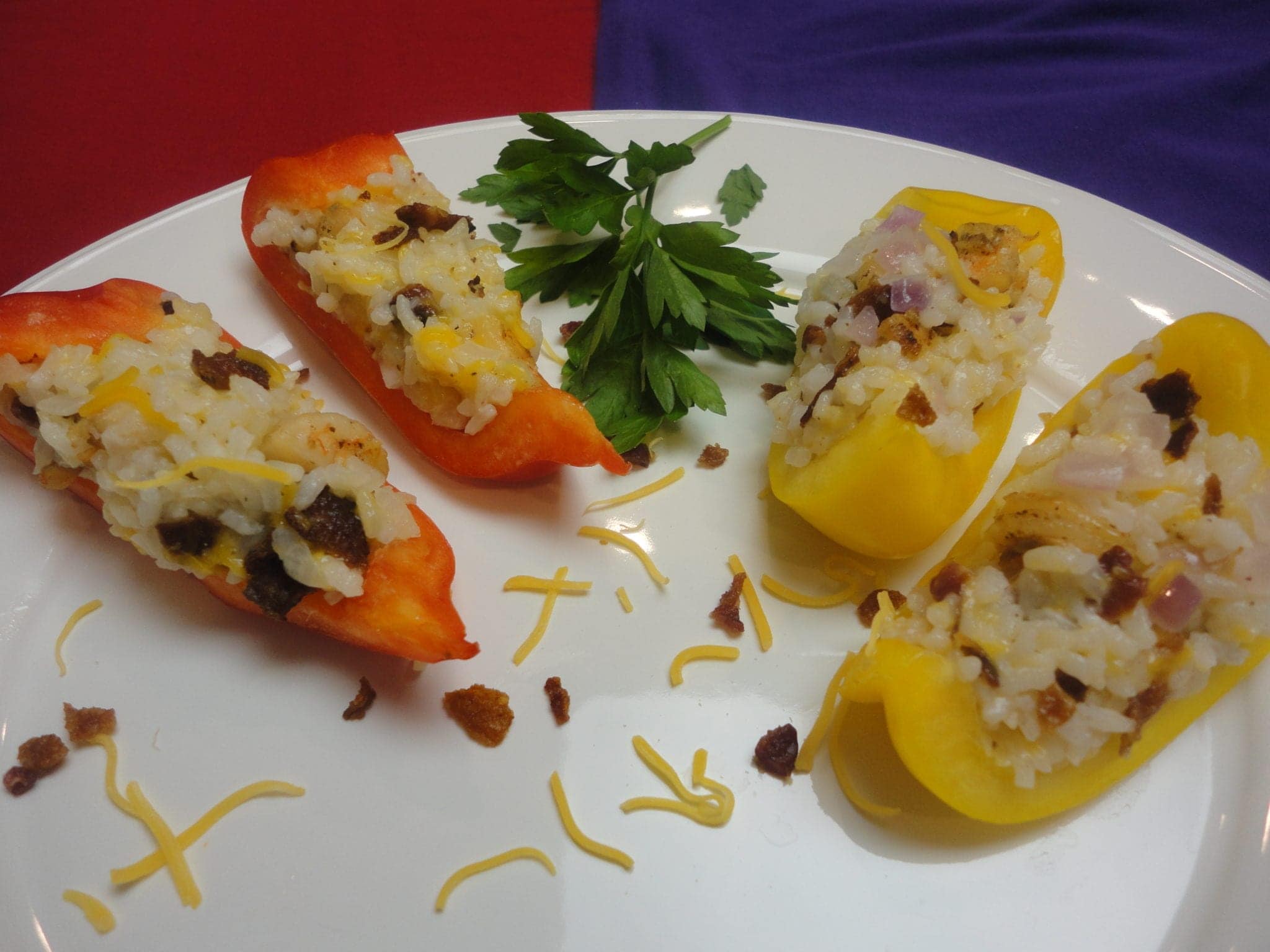 A House Divided - Stuffed Peppers - Cajun Country Rice