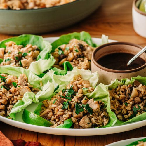 Lettuce Wraps with Chicken and Rice - Cajun Country Rice